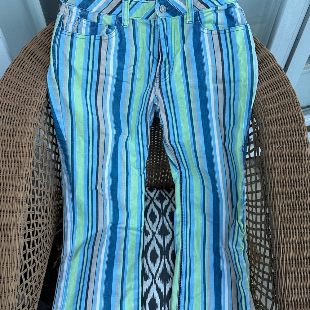 GAP Multicolor Striped Pants 2004 great fabric fit great.